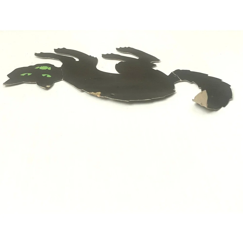 Vintage Halloween Black Cat Die Cut – Dennison Paper Decoration